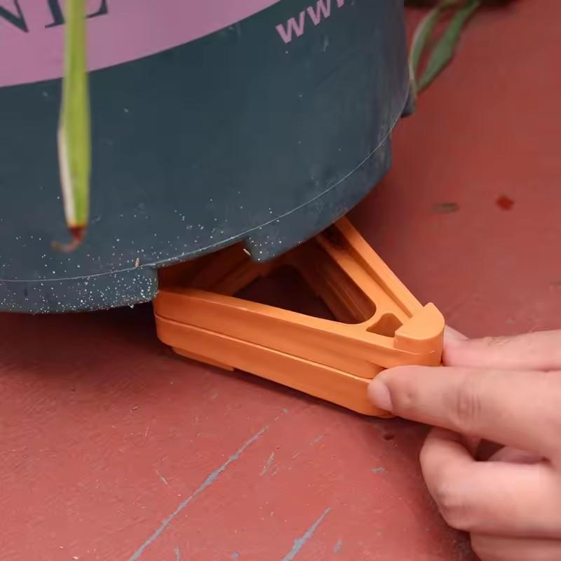 10/5pcs Plant Flower Pot Feet Stand Ventilation Base Raised Flower Pot Foot Pad Breathable Triangle Tray Garden Supplies