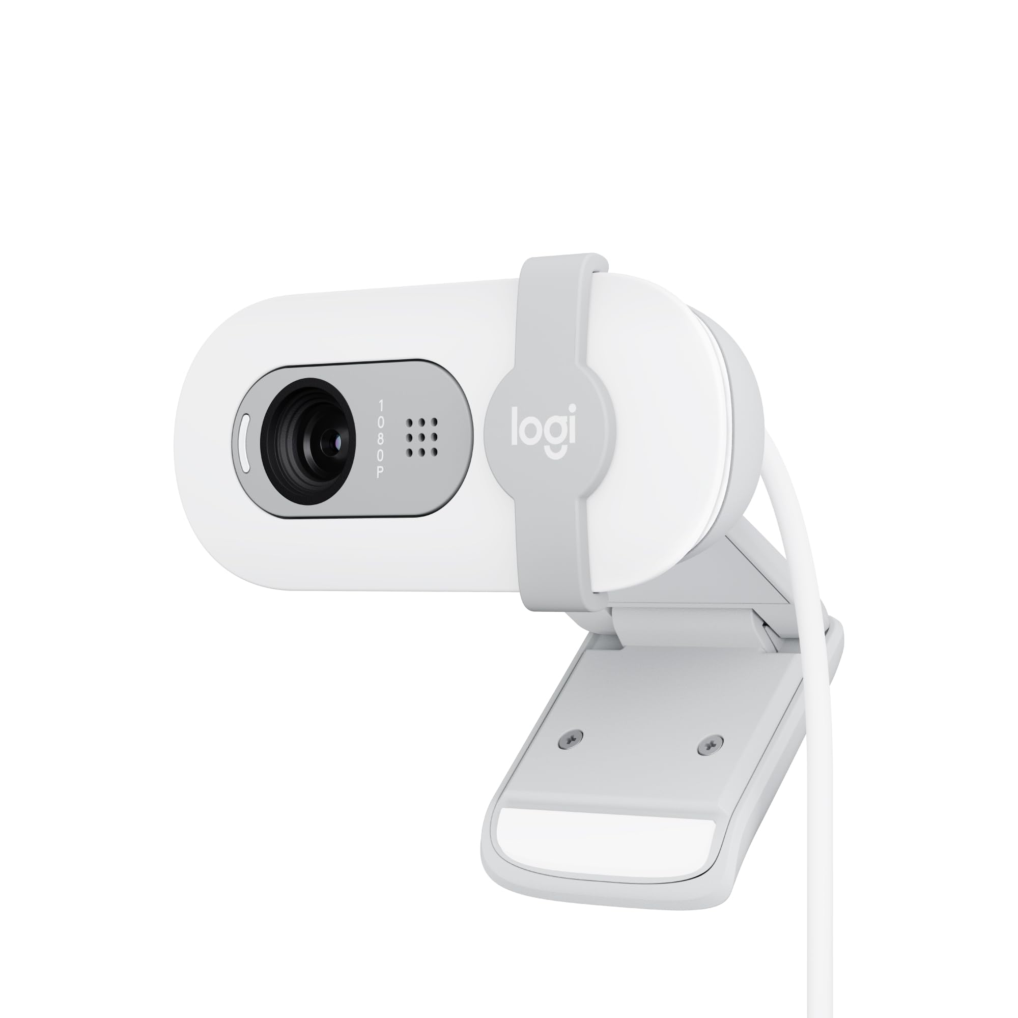 

Logitech Brio 100 C660OW Web Camera Off-White Full HD 1080P Microphone Auto Light Correction Privacy Shutter Compatible with Logi Options+ Zoom