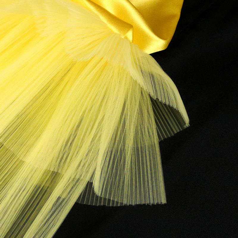 Женское платье с круглым вырезом в стиле пэчворк — фото 8