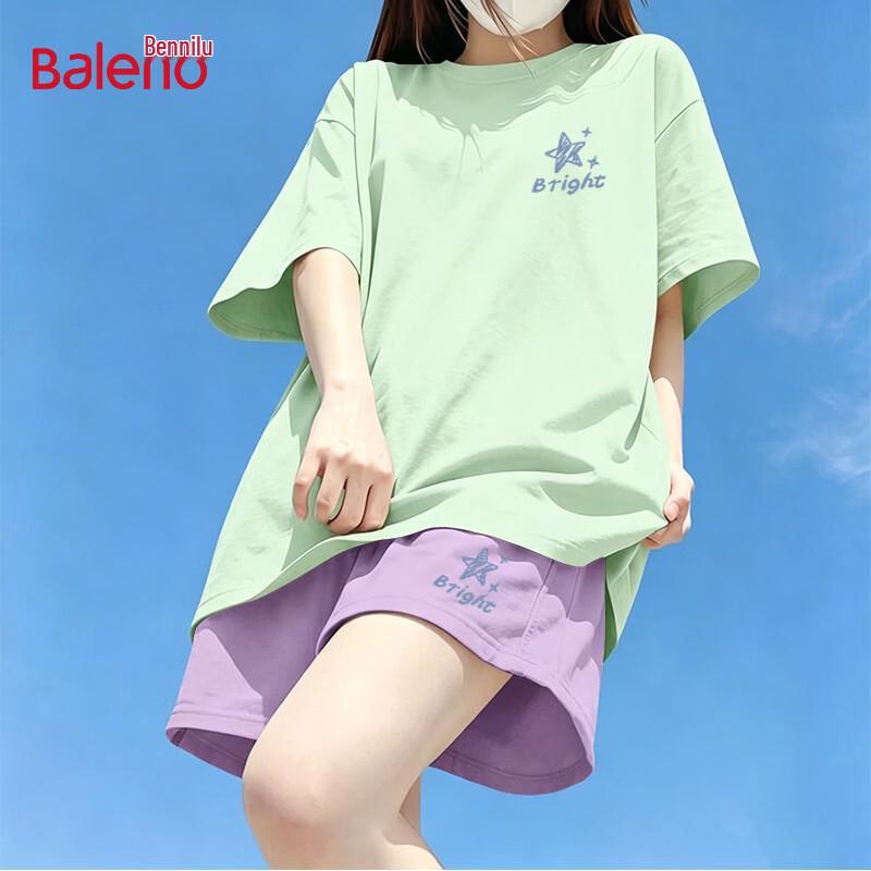 Baleno Women s Pure Cotton Short Sleeve Capris Set L