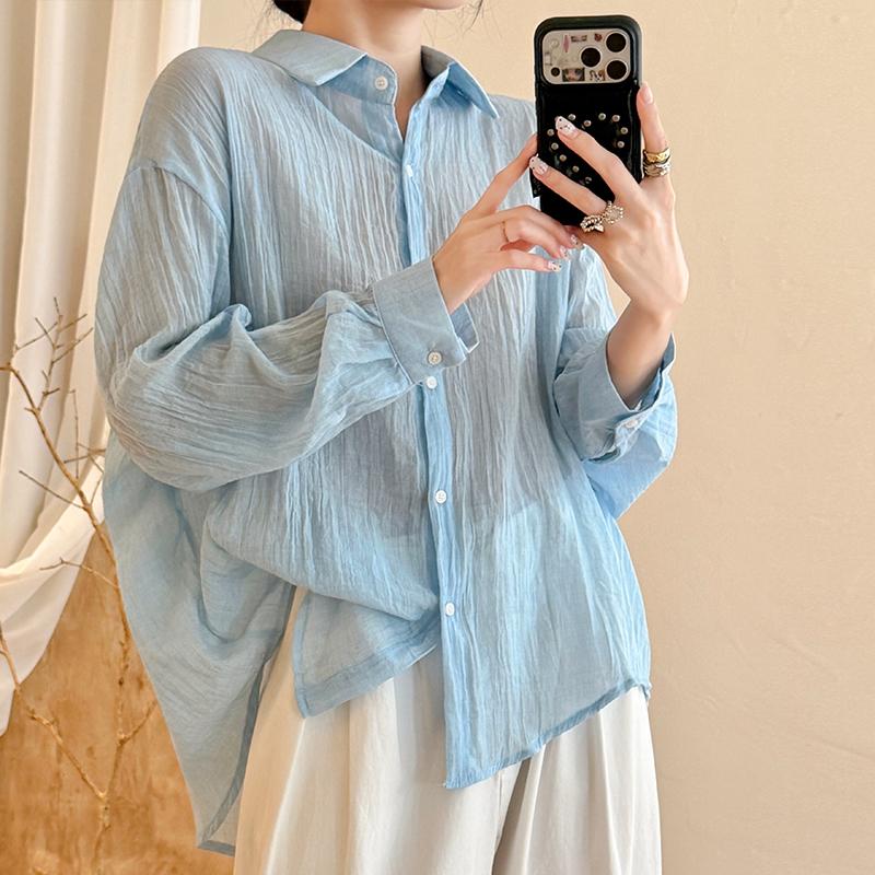 DIMANAF 2026 Summer New Plus Size Women Blouse Shirt Vintage Loose Cotton Linen Casual Lady Tops Button Solid