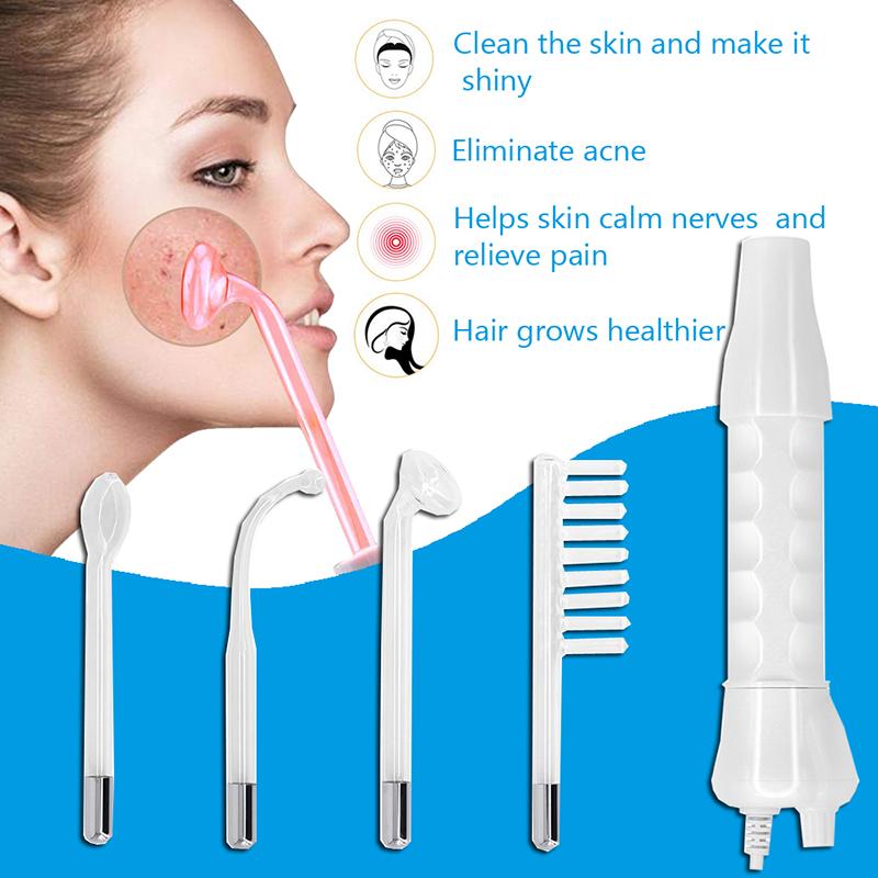 Home Use High Frequency Beauty Products Facial Therapy Wand Machine Set Portable Skin Beauty Equipment