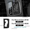 Real Soft Carbon Fiber For Mercedes Benz A B CLASS W169 W245 2004 2005 2006 2007 2008 2009 2010 2011 AT Gear Shift Frame Sticker