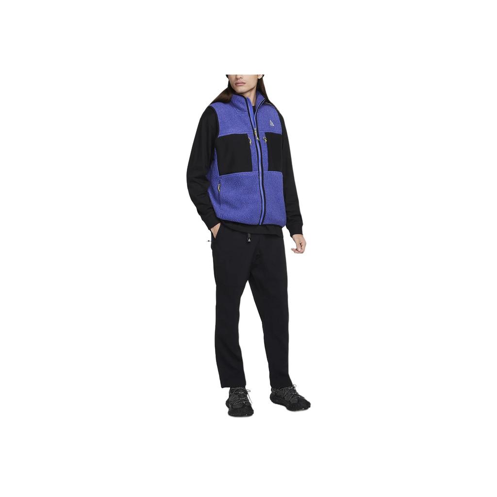 Nike ACG Series Arctic Wolf Color Block Stand Collar Zip Casual Vest Men Vests Purple FN2448-510