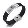 Vnox Russian Germany Latin Assorted Version Bible Verse Bracelets for Men The Lords Prayer Quotes Christian Prayer Cross Bangle