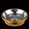 Buddhism Stainless Steel Resin Fruit Dish Auspicious Tibetan Sculpture Tribute Plate Buddhist Tray Desktop Home Gift Decorative
