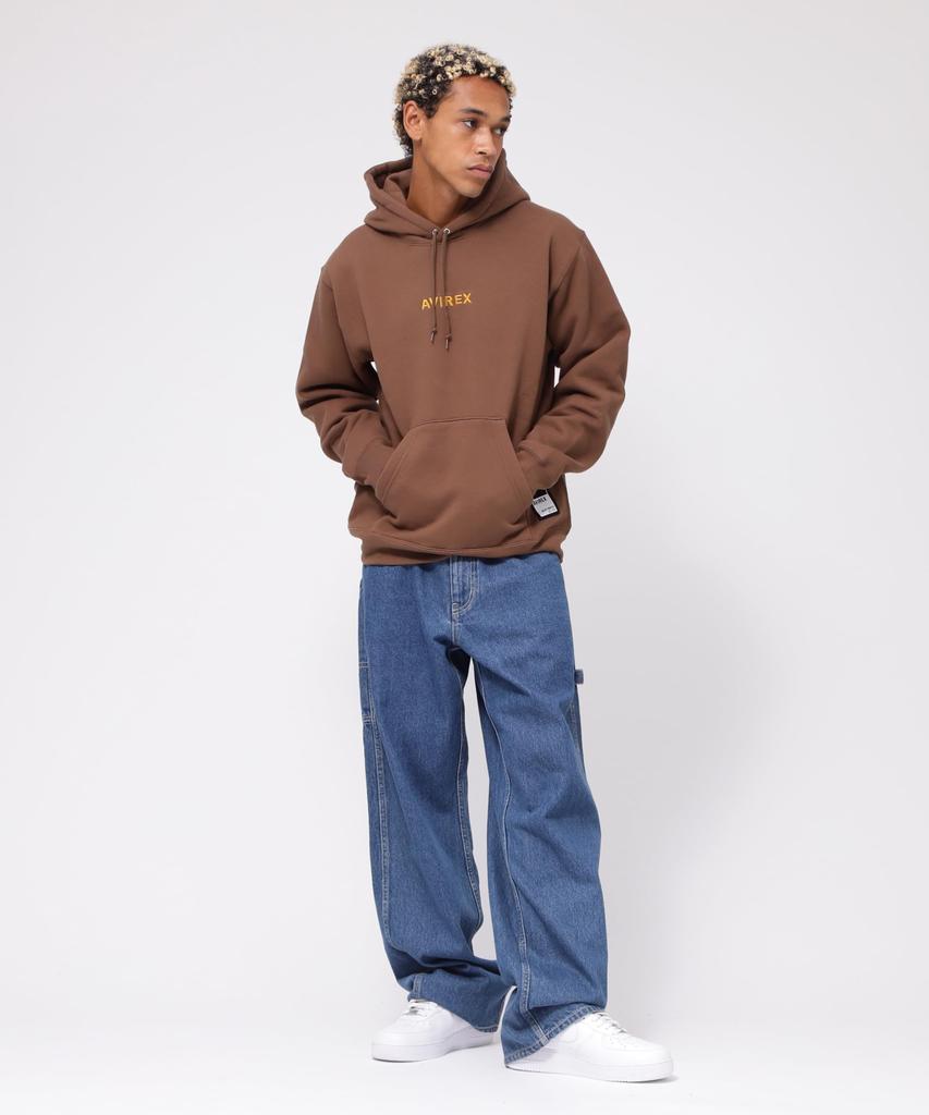 Avirex Exclusive SWEAT PULLOVER Size WEB&DEPOT A-STAR PARKA, Men's, L, 050, Brown, 783-4931005