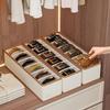 Scatola Organizzatrice per Cinture 6 Scomparti Stile Pelle Organizer per Cassetto dell'Armadio per Cinture Cravatte Sciarpe Accessori
