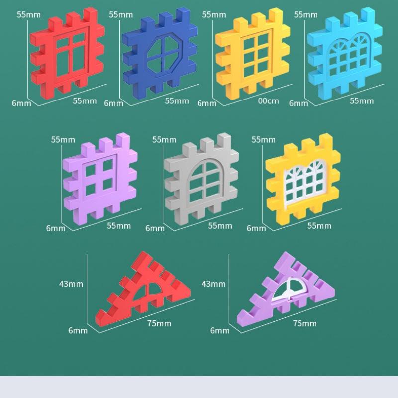 84-344 Stück Kinder 3D Puzzle Spiel Würfel Block Spielzeug Design Bauen Eigene Bausteine Kinder Lernspielzeug