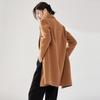 100% Wool Women Coat MODERN NEW SAGA Autumn Wool Blazer Handmade Pea Coat Winter Warm Wool Coat