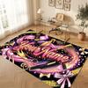 Barber Salon Theme Soft Crystal Velvet Rug Custom Name & Text Print Non Slip Floor Rug for Bedroom Living Room