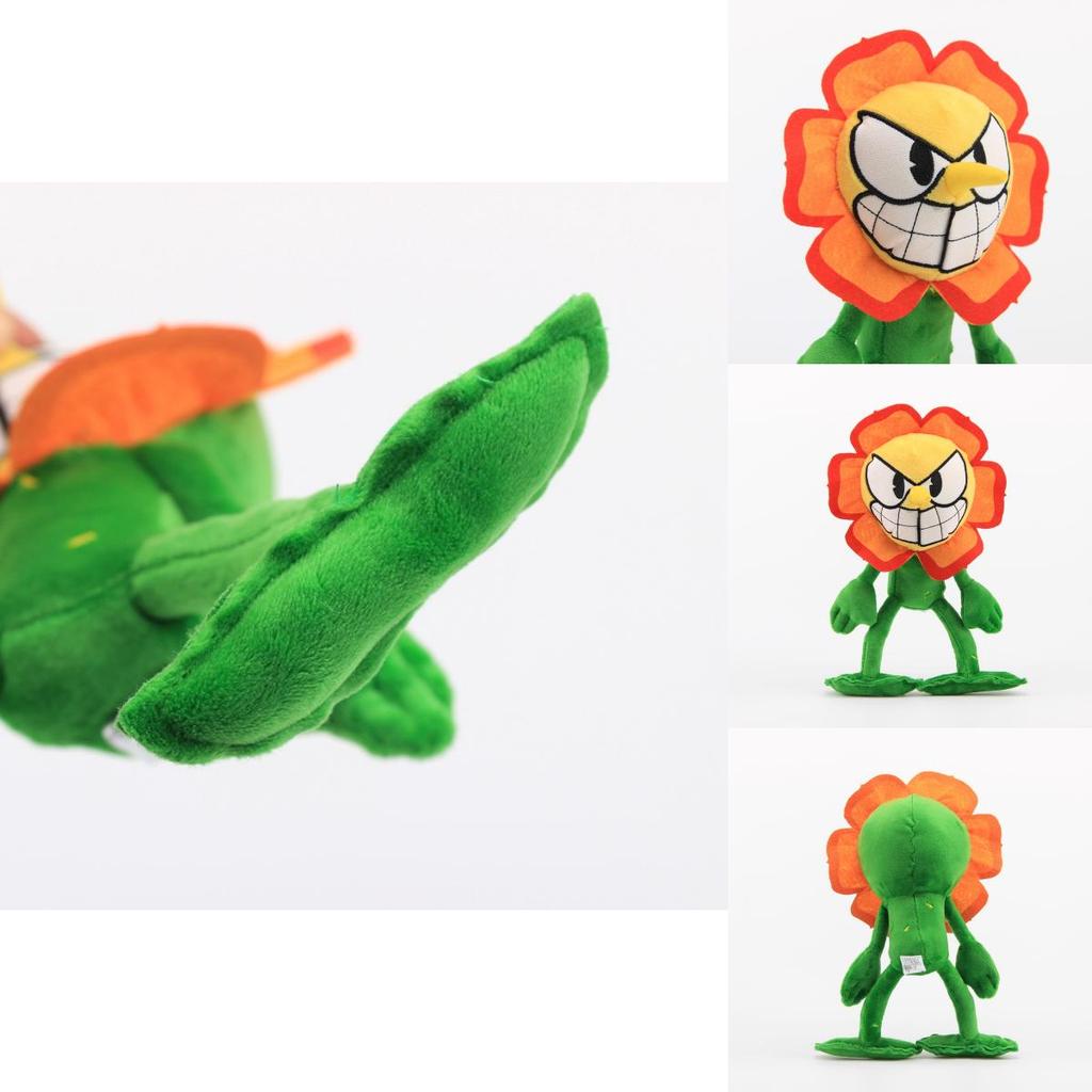 Cagney Carnation Cuphead 10" Authentic Plush New Series 2 Soft And Premium Quality Toy