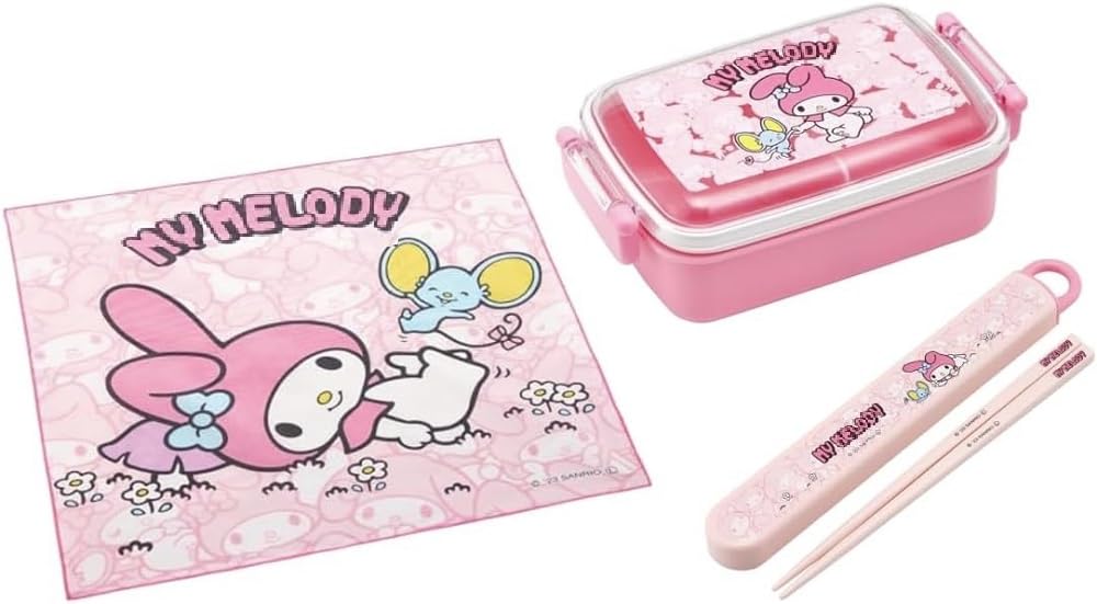 

Skater My Melody Ushirou Shiro 24 Antibacterial Dishwasher Safe Soft Lid Tight Lunch Square Case Lunch My Melody Kids Lunch Box Set Box, Shape, 450ml, розовый