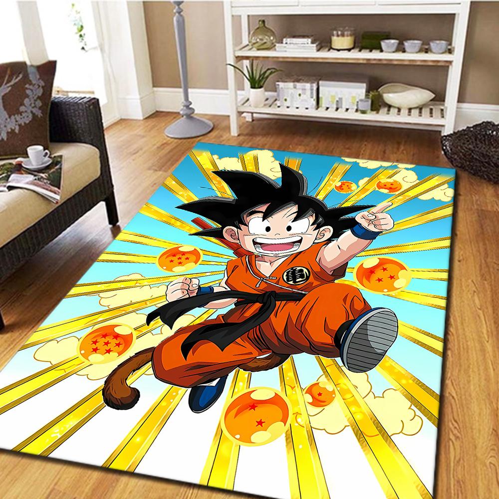 

Son Goku Anime Digital Print Carpet, Living Room Floor Mat, Bedroom Decorative Rug, Movie Play Mat -HYQ30 60x90cm