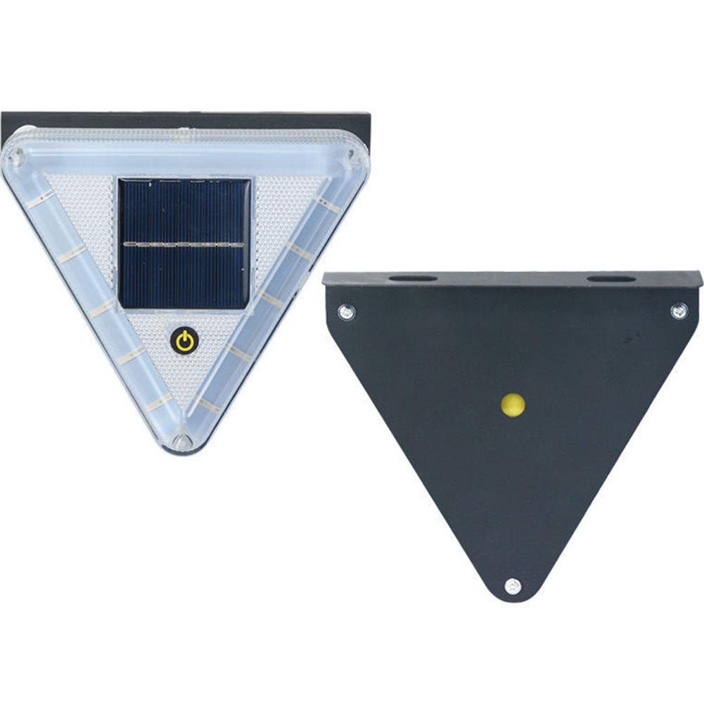 Truck Solar Powered Warning Flashing Lights Anti Collision Truck Tail Flashing Light Touch Switch Wireless Strobe Triangle Lamp