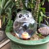 Ceramic And Plastic Automatic Flower Pot Watering Planter Device In Cute Panda Styles For Home Office Busy Plant Lovers