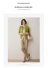 2024 Autumn/Winter Women's Round Neck Cashmere Jacquard Sweater - Versatile Loose Knitwear Cardigan