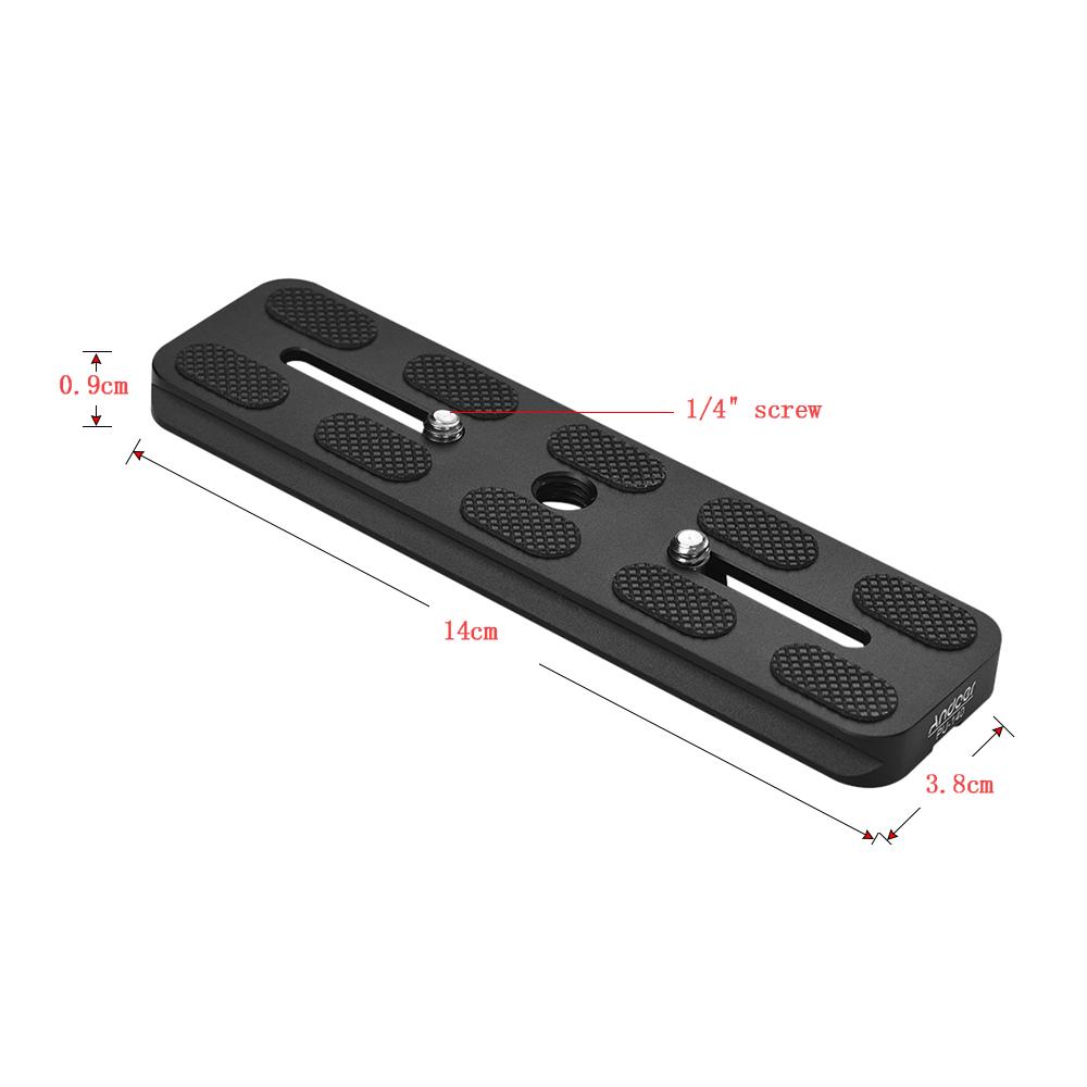 PU-140 140mm Quick Release QR Plate for Arca Swiss Tripod