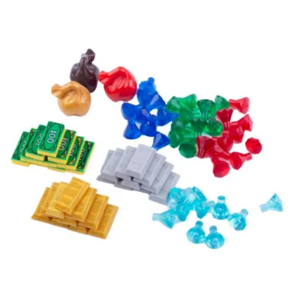City Treasure Building Blocks MOC Dollar Cash Gold Silver Mine Egg Transparent Diamond ATM Machine Safe Money Bag DIY Toys K037