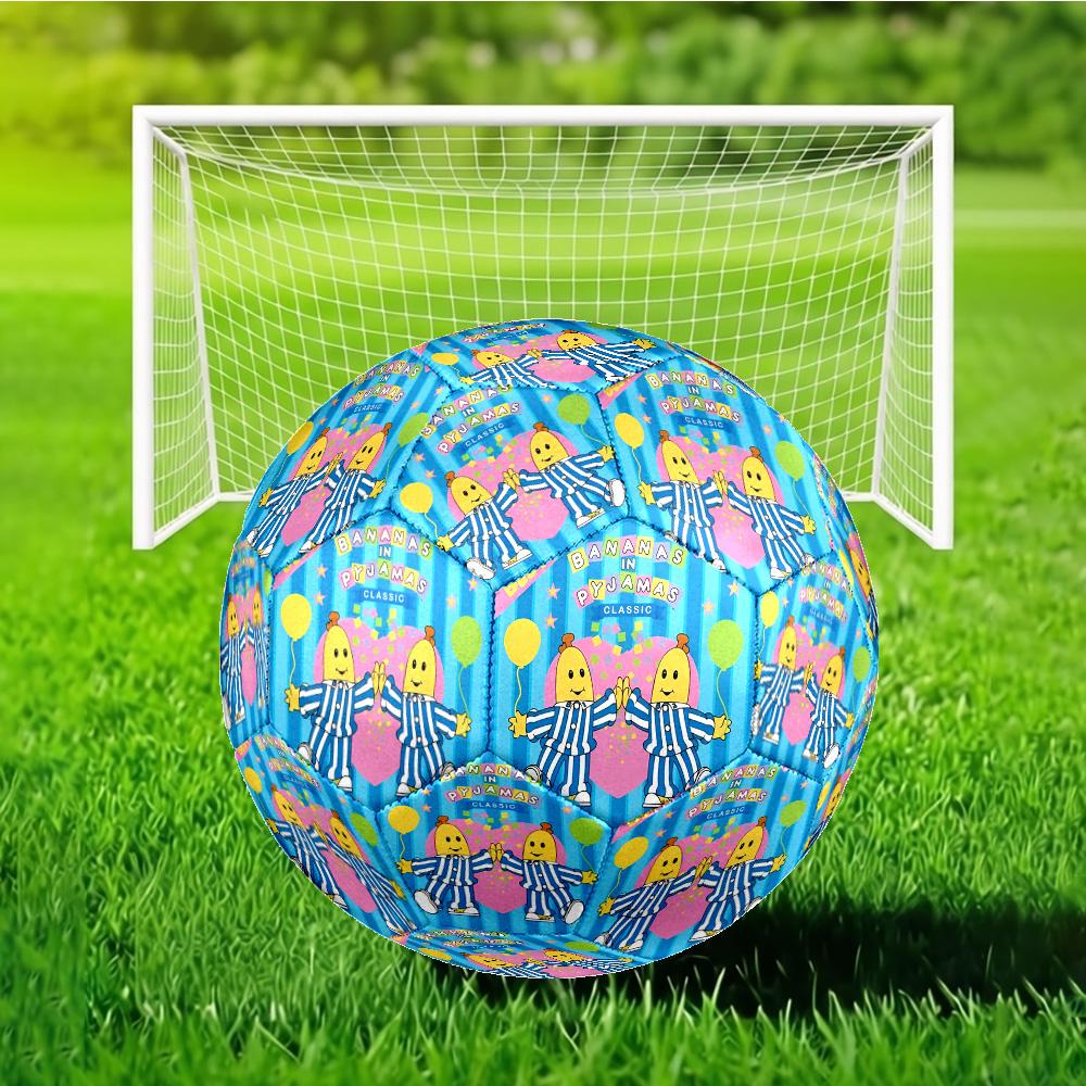 Bananas In Pyjamas Classic Soccer Ball Size 5 Soccer Ball, Machine-stitched, Durable, Suitable for Training and Matches Fan Gift