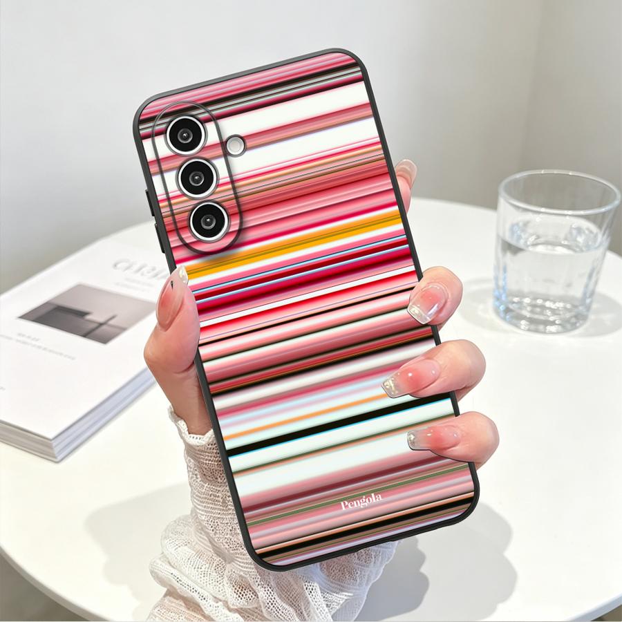 Blue Stripes Case for Samsung Galaxy A57 A06 A37 A55 A15 A05 A73 A51 A25 A16 A50 Phone Cover A53 A17 A70 A41 A52 A36