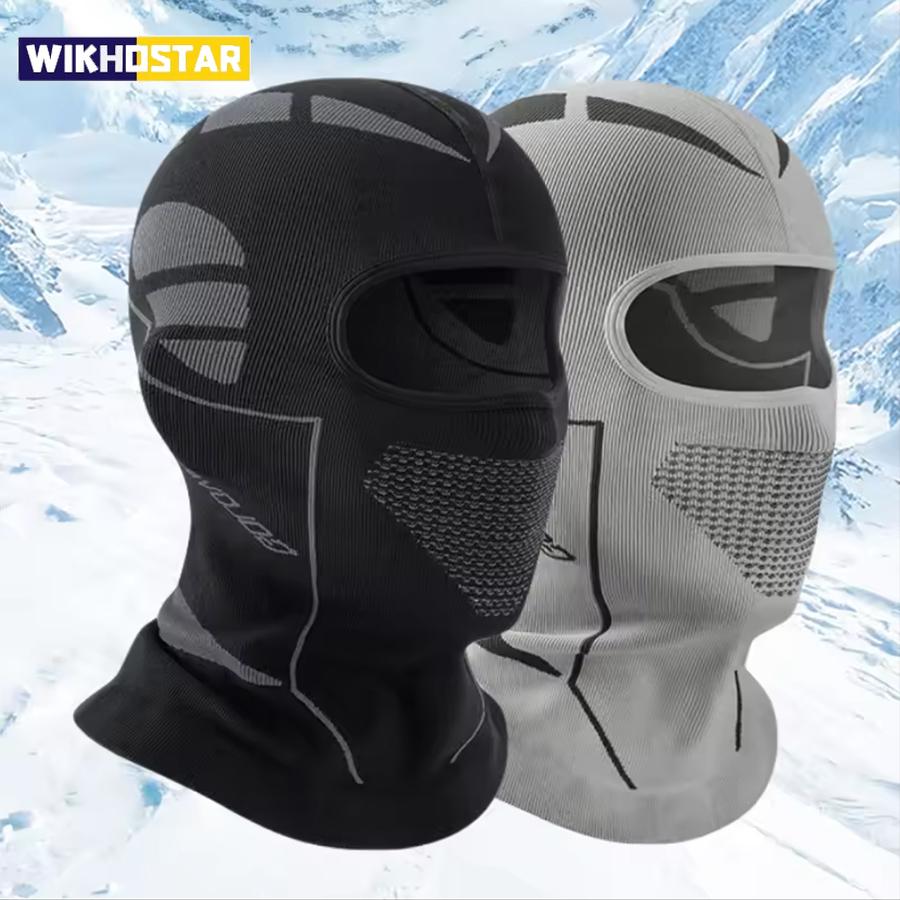 Winter-Skimütze für Männer und Frauen, kältebeständig, Thermoschal, Sturmhaube, Vollgesichtsmaske, Ski, Radfahren, Jagd, Kopf- und Halsbedeckung, Helm-Innenkappe