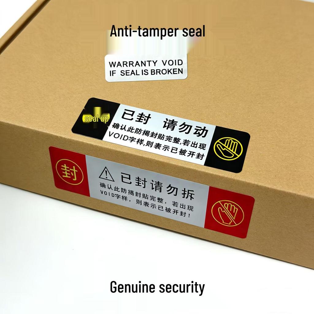 Tamper-Proof Anti-Theft Waterproof Warranty Stickers - 40 Mark-Leaving Labels per Sheet