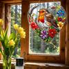 Acrylic Robin Suncatcher Waterproof Beautiful Bird Pendants Handcrafted Birds Hanging Ornament for Family&Friends&Bird Lovers
