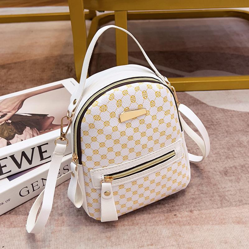 Printed Simple Backpack Fashionable Backpack Women's Bag Fresh and Sweet Student Schoolbag Handbag One Piece