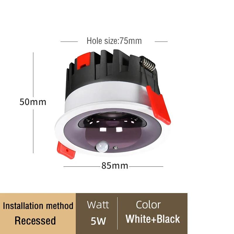 

PIR Motion Sensor Spot LED Downlight Lamparas 5W 7W 12W Smart Home LED Spot Light For Entrance Corridor Hallway Stair Depot Cold White
