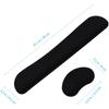 Ergonomic Wrist Rest Pad Mouse Pad Set 2 Pack Memory Foam Comfortable Keyboard Mouse Support Non-Slip Bottom