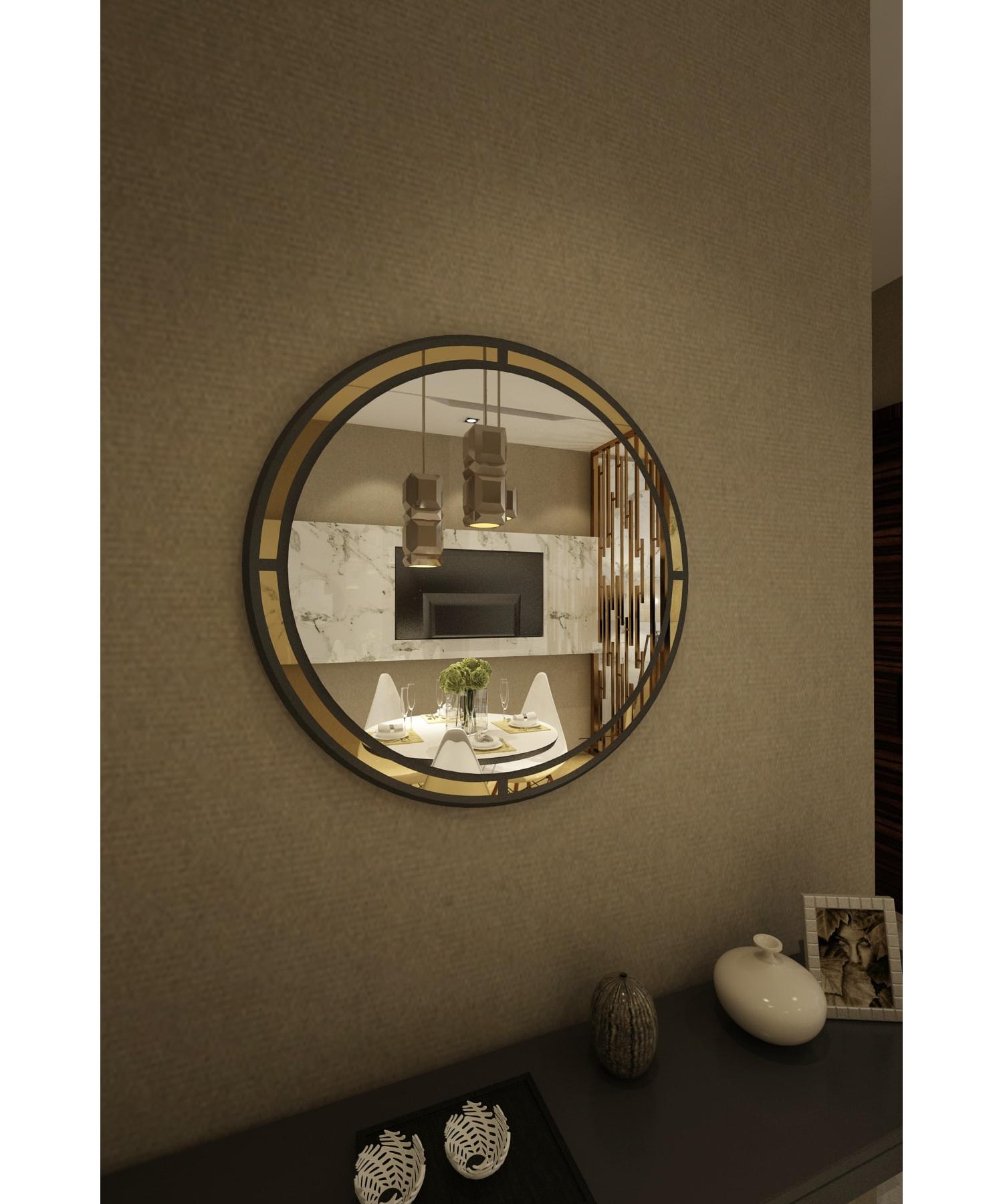 

Зеркало Armoni декоративное консольное Антрацит 70см