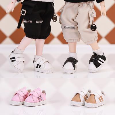 1 Pair of OB11 Doll Baby Shoes Parallel Bars Casual Sports Shoes 1/12 Bjd Doll Shoes Decoration Detachable Doll PVC Material