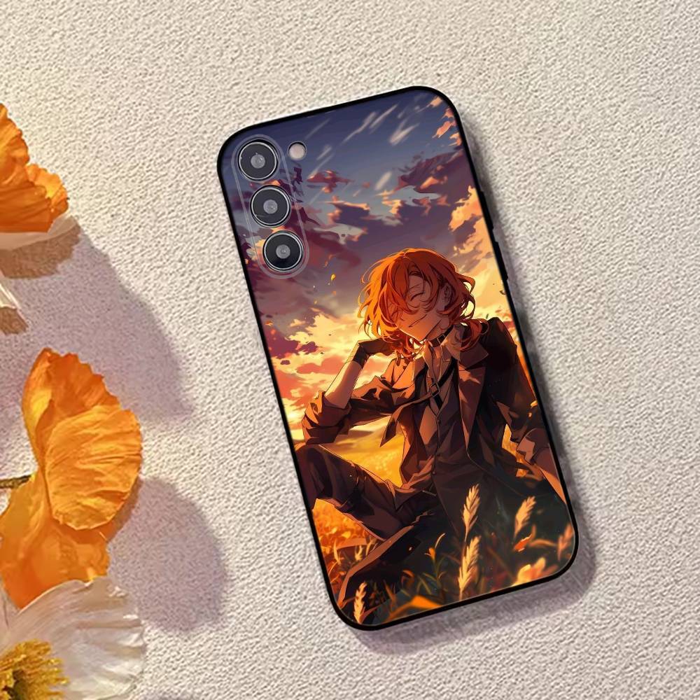 Bungo Stray D-Dogs Nakahara Chuuya Phone Case For Samsung Galaxy A73,A72,A71,A70,A53,A52,A51,Soft Silicone Black Cover