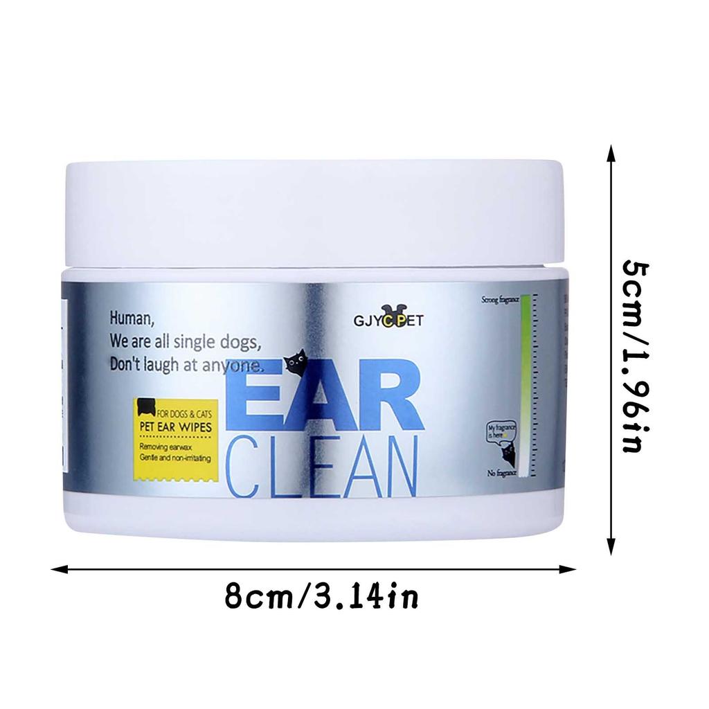 120 Pcs Pet Eye Wet Wipes Cat Dog Tear Stain Remover Gentle Cleaning Wipes Sterile Grooming Cleaning Paper Towels