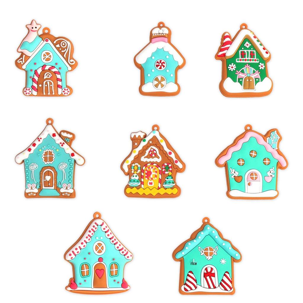 2024 New Gingerbread Man & House Christmas Ornaments DIY Holiday Scene Decorations