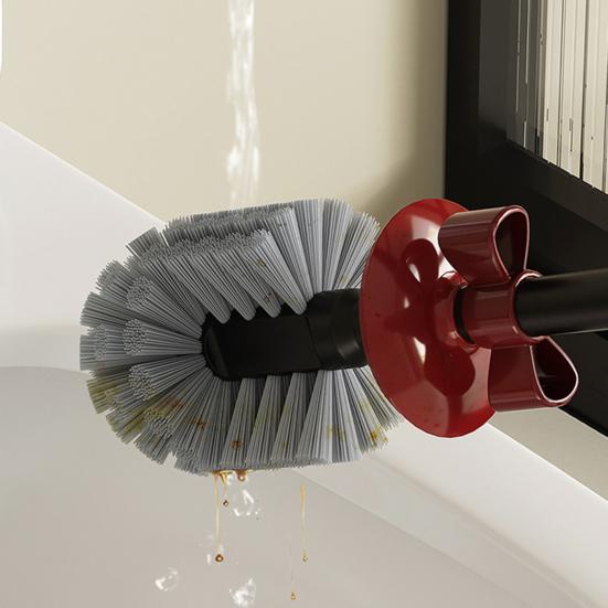 Toilettenbürste mit verlängertem Griff Bodenstehender Sockel Leicht zu reinigende Toilettenbürste Hygienischer Helfer für Zuhause