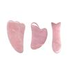 Rose Quartz Gouache Scraper For Face Natural Jade Stone Pink Quartz Gua Sha Scraping Board Acupuncture Health Massage Face Lift