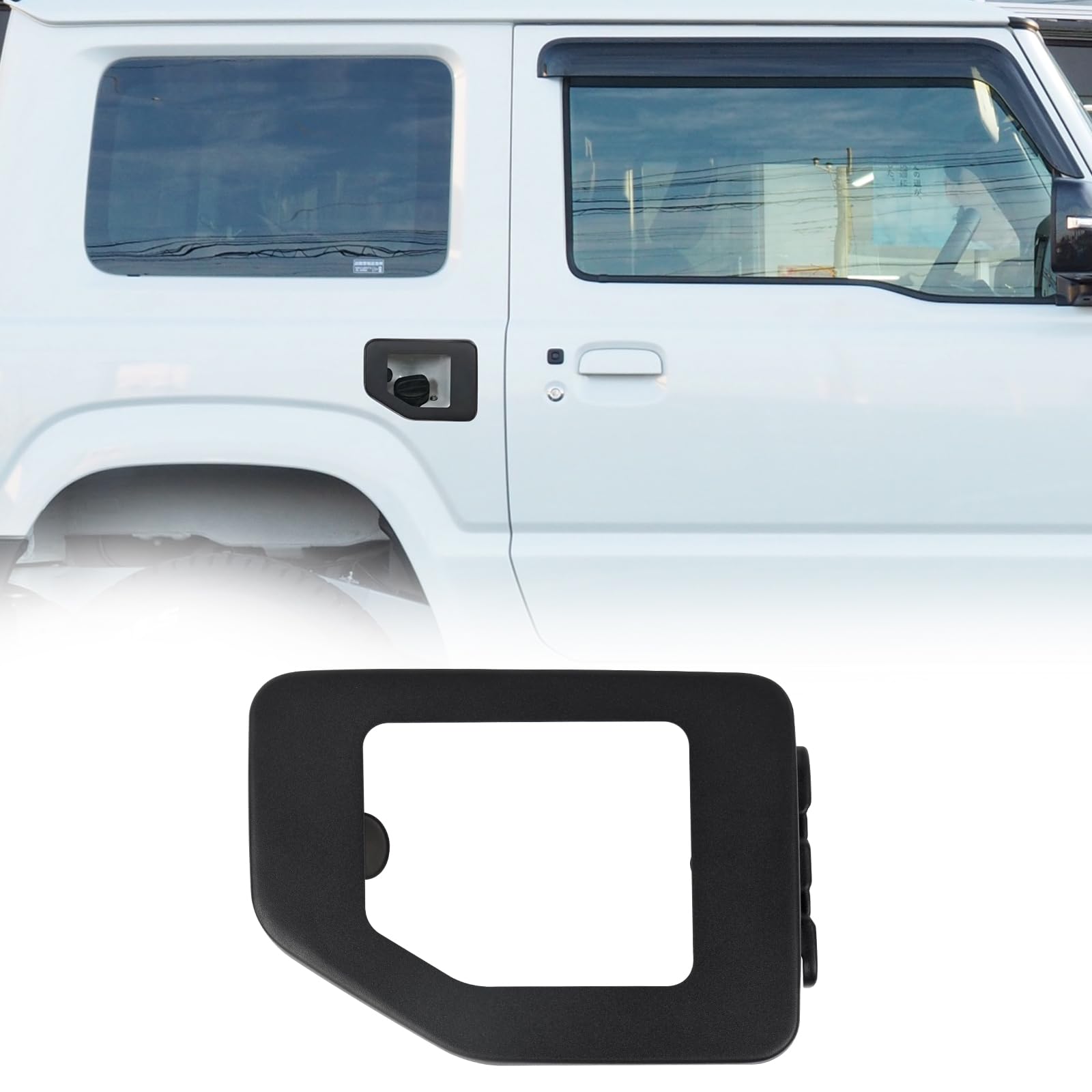 

POWER PANDA Fuel Lid Dedicated Glass Lid for Jimny Compatible with Jimny Sierra Gas Tank Lid Fuel Filler Custom Exterior Cover, JB64, JB74, Cover,