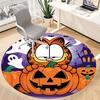 1 Stück Garfield Halloween Büro Runder Teppich, Unter Bürostühlen Schlafzimmer Wohnzimmer Heimdekoration a0926027