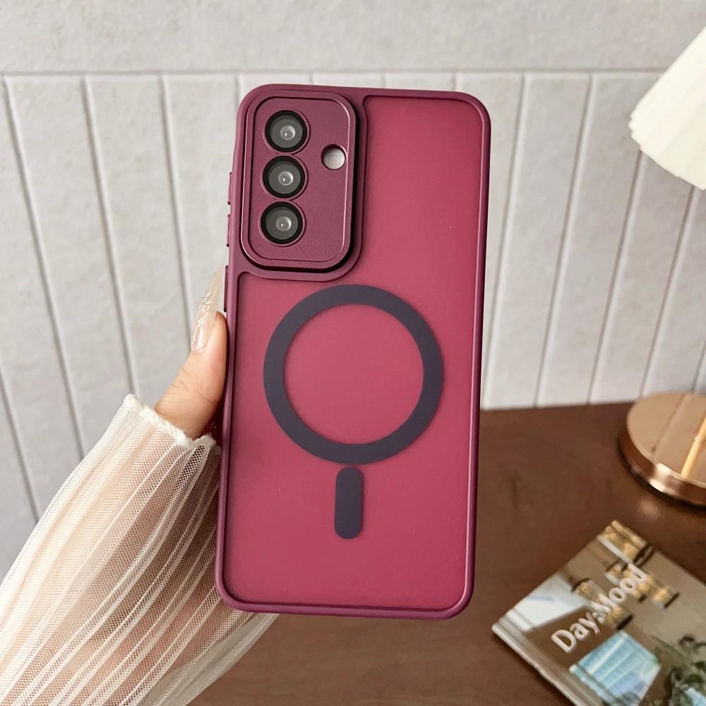 Luksusowe matowe etui magnetyczne do Samsung Galaxy A56 A55 A36 A35 A26 A16 A15 A06 A05 S25 S24 S23 Ultra Plus Pokrowiec z obsługą ładowania bezprzewodowego