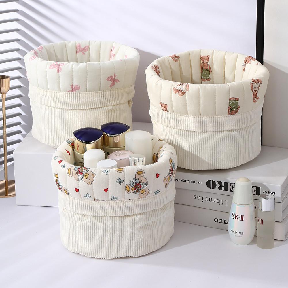Basic Makeup Organizer With Cotton Material For Travel And Home Use