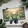 Tcg Playmat Funny Frogs With Knives Cute Frogs Play Mat With Edh Card Zones Kawaii Anime Frogs For Frog Deck Pc Accessories