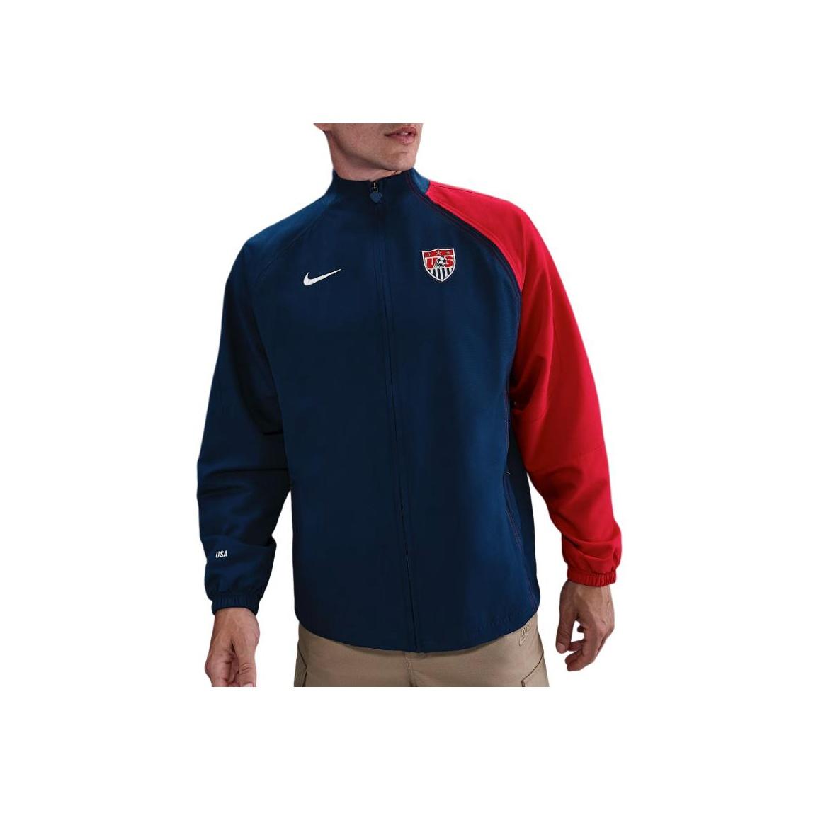 Nike Zipper Loose Stand Collar Long Sleeve Jacket Men jackets HV4440-486 S