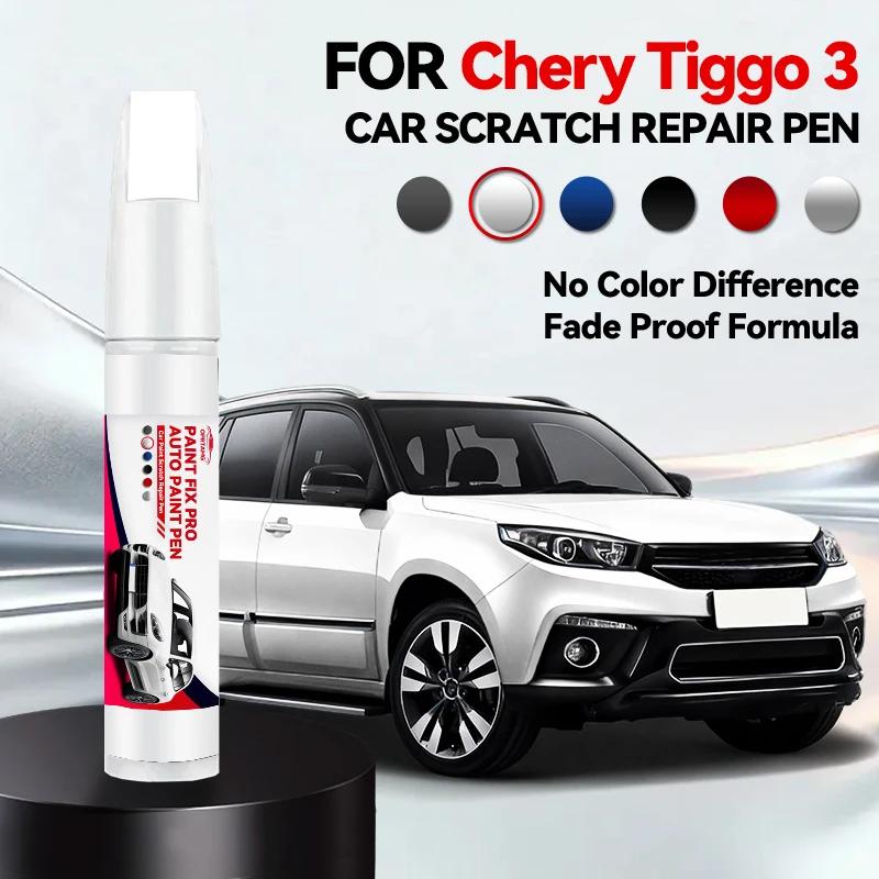 For Chirey Chery Tiggo 3 Car Paint Repair Pen Touch Up Scratch Remover DIY Auto Accessories White 030 Red DM Orange 067 Yellow