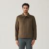 Ferraromilano Suede Zip-Up Jumper Khaki (Am0Fojn10126)