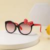 Cute Bow Sunglasses UV400 Round Frame Kids Princess Eyewear Sun Protection for Party Travel Beach Holiday Gifts