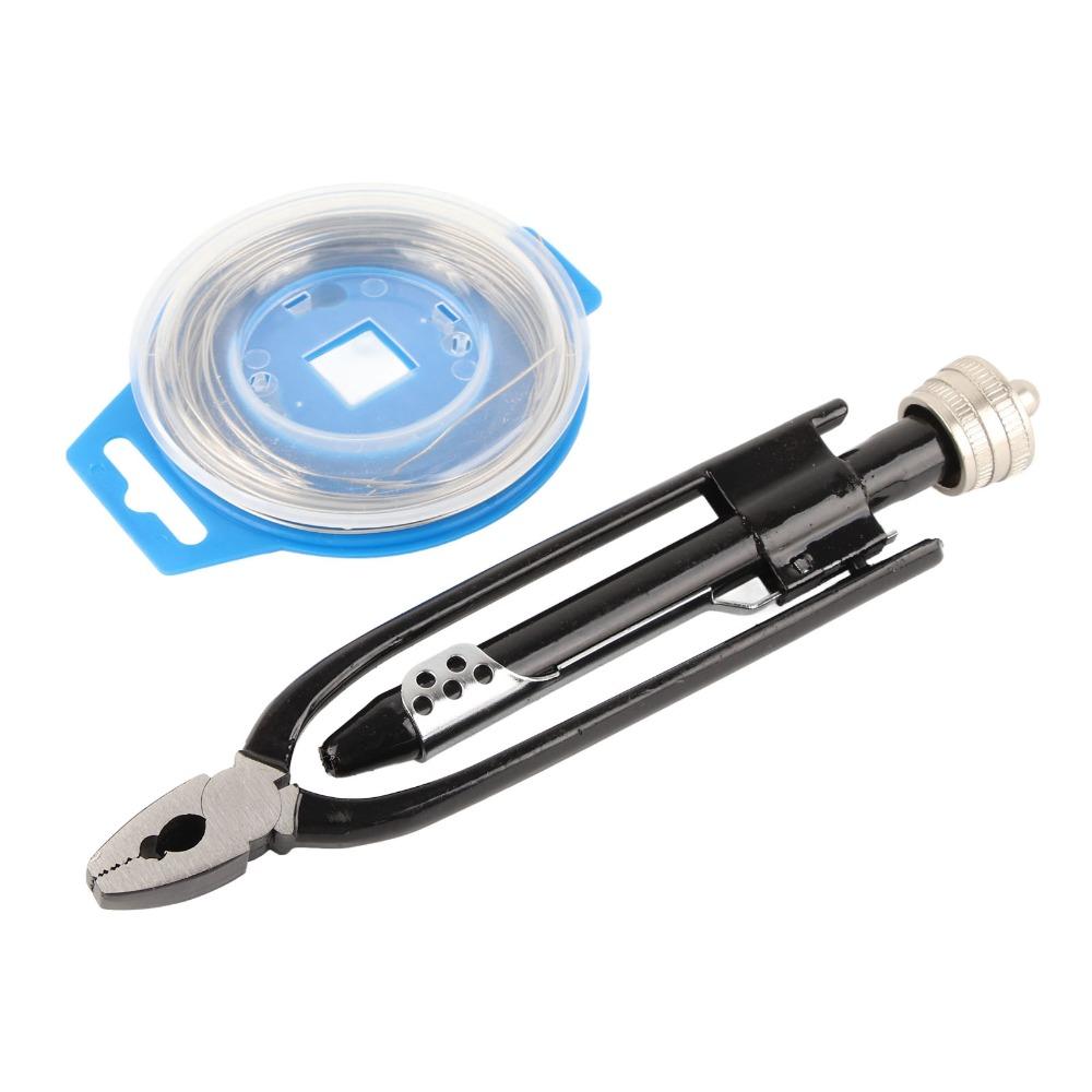 High Carbon Steel Safety Wire Plier Stainless Steel Wire One-Way Twister Wire Twisting Tool 21cm Length 15m Fuse Wire