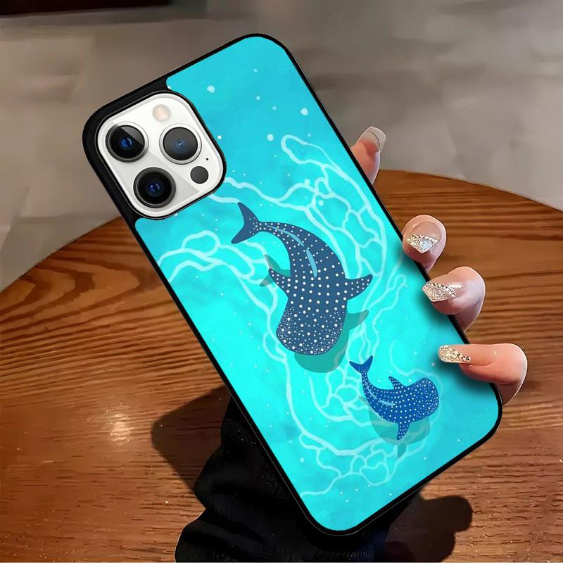 Whale Sharks Fish Phone Case For iPhone 17 Air 16 15 14 13 12 11 Pro Max Max Plus Bumper Case Cover
