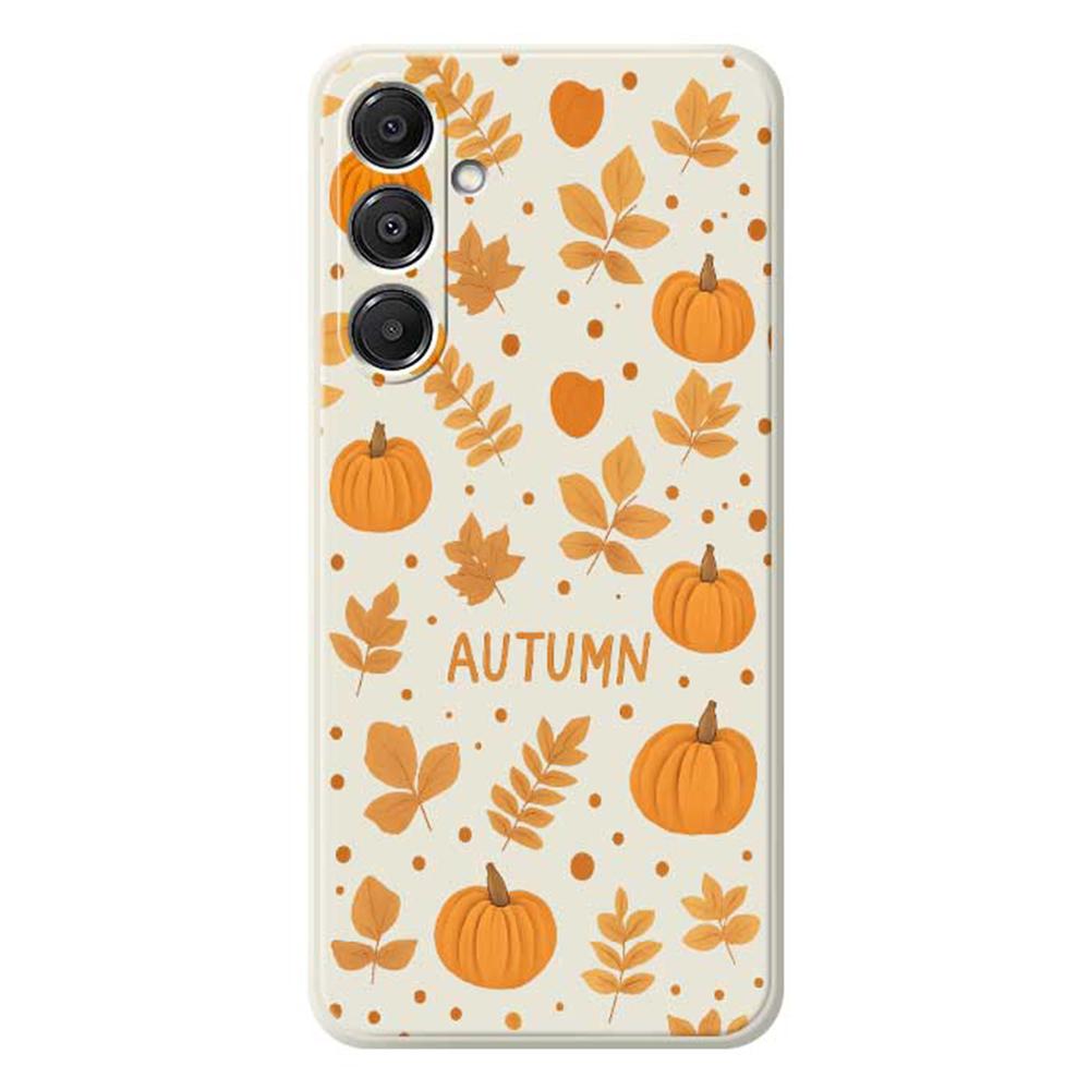 For Samsung Galaxy A16 5G/4G Case Autumn Theme Pattern Printing Straight Edge TPU Phone Back Cover